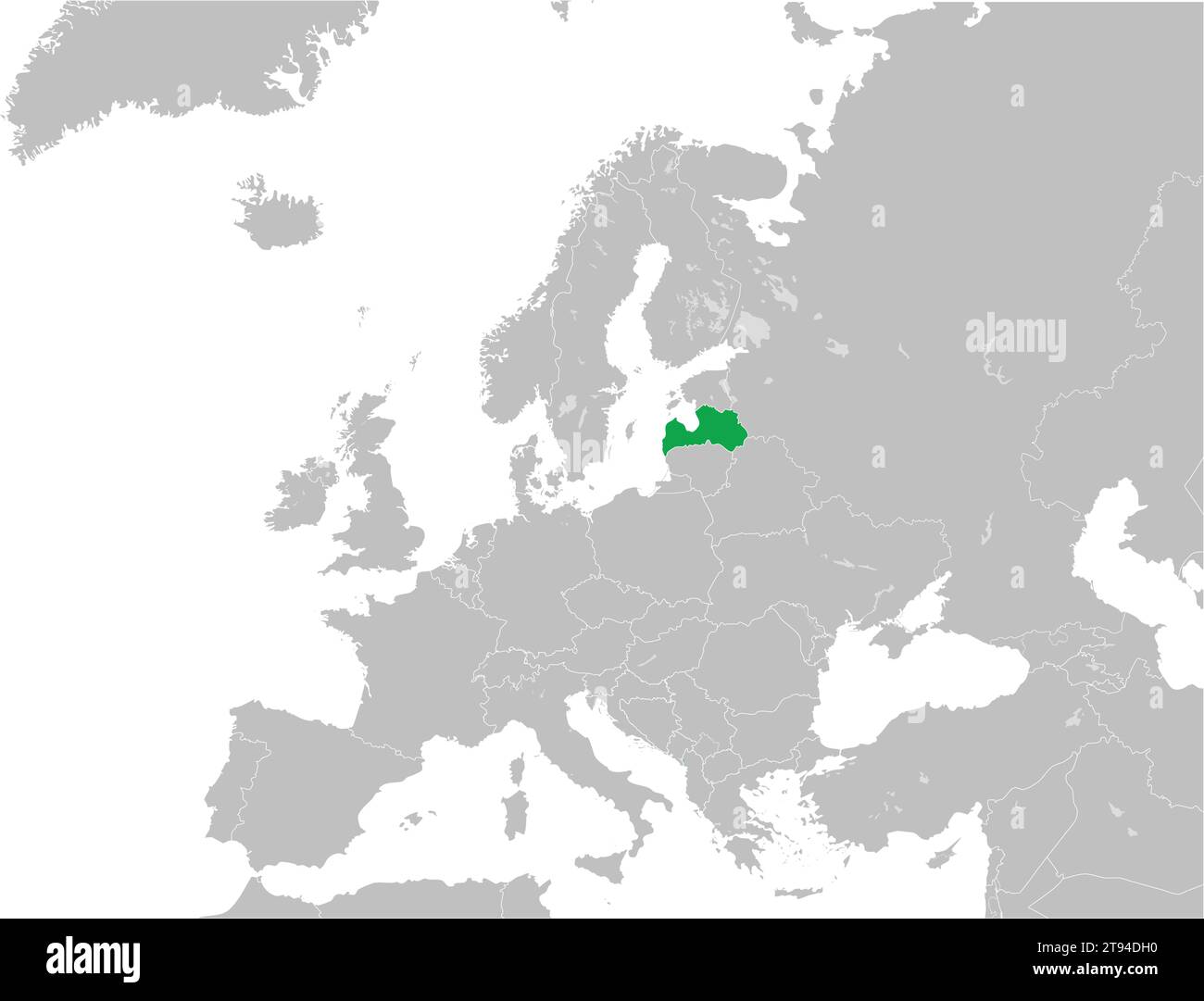 Lageplan der REPUBLIK LETTLAND, EUROPA Stock Vektor