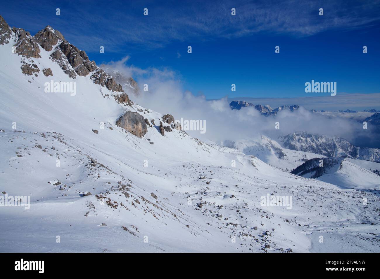 Passo San Pellegrino-Falcade, Tre Valli, Palagruppe, Dolomitengruppe, Provinz Belluno, Stockfoto