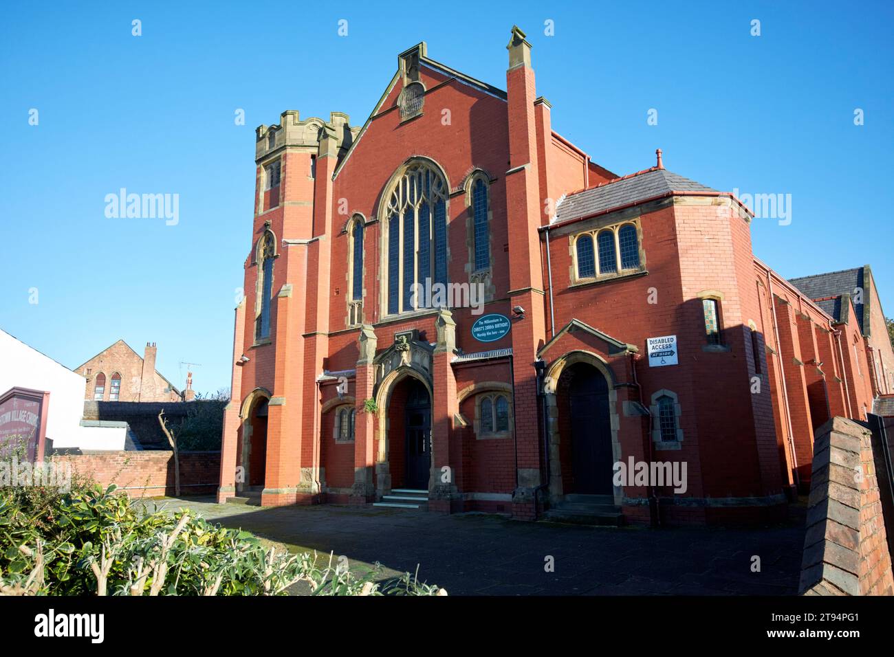 Churchtown urc Kirche Churchtown Village Church united reformierte Kirche Churchtown southport merseyside england großbritannien Stockfoto
