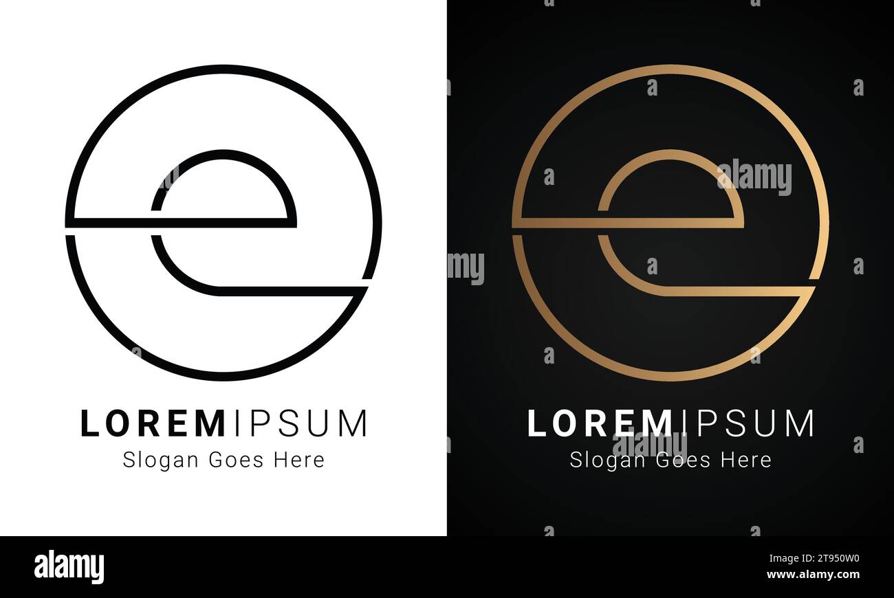 Luxuriöses Initial- und Monogramm-Logo-Design Stock Vektor