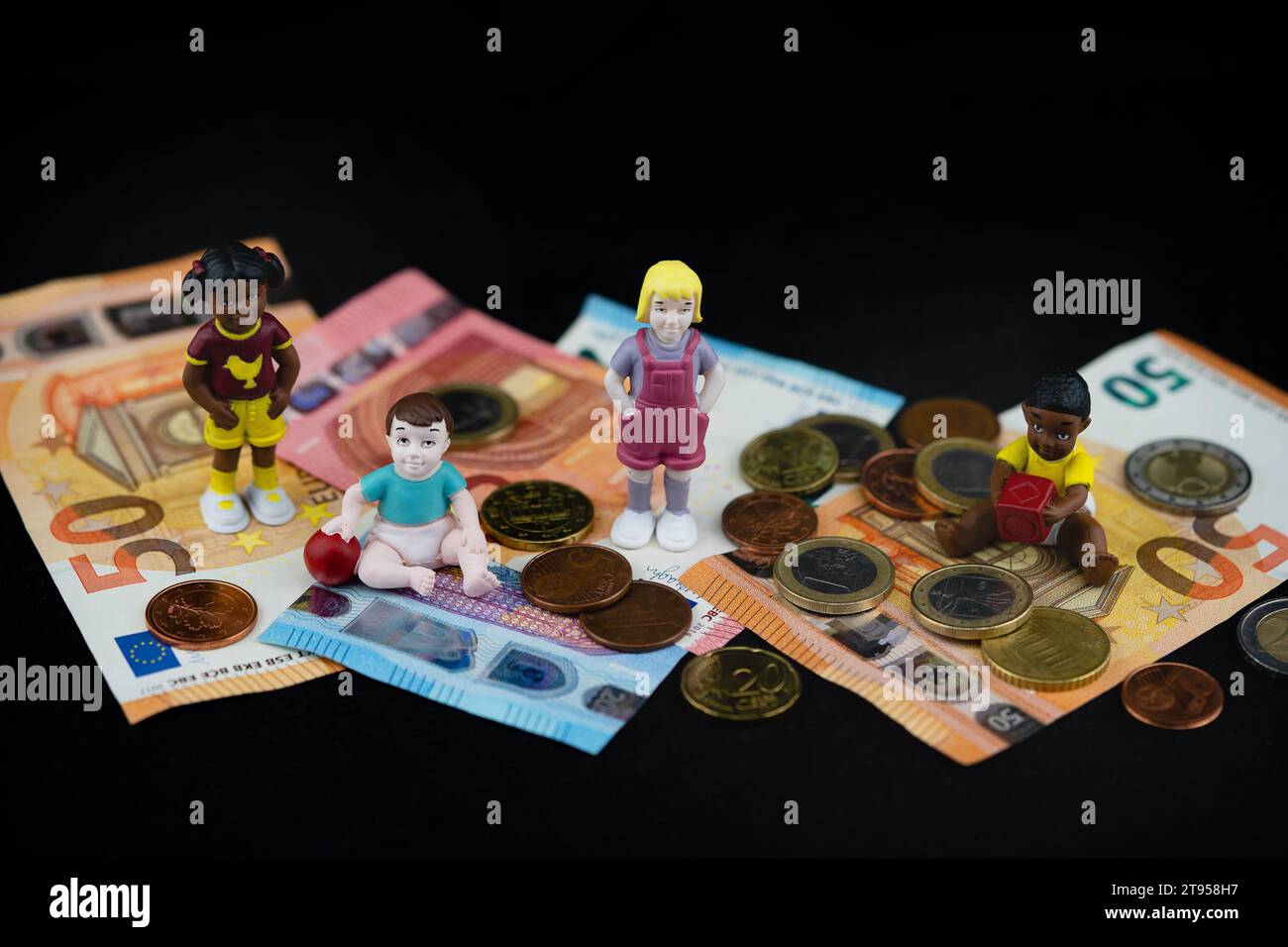 Symbolisches Bild „Kindergeld, Grundzulage für Kinder“ Stockfoto