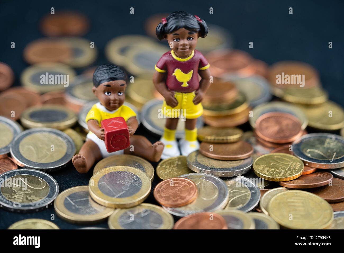 Symbolisches Bild „Kindergeld, Grundzulage für Kinder“ Stockfoto