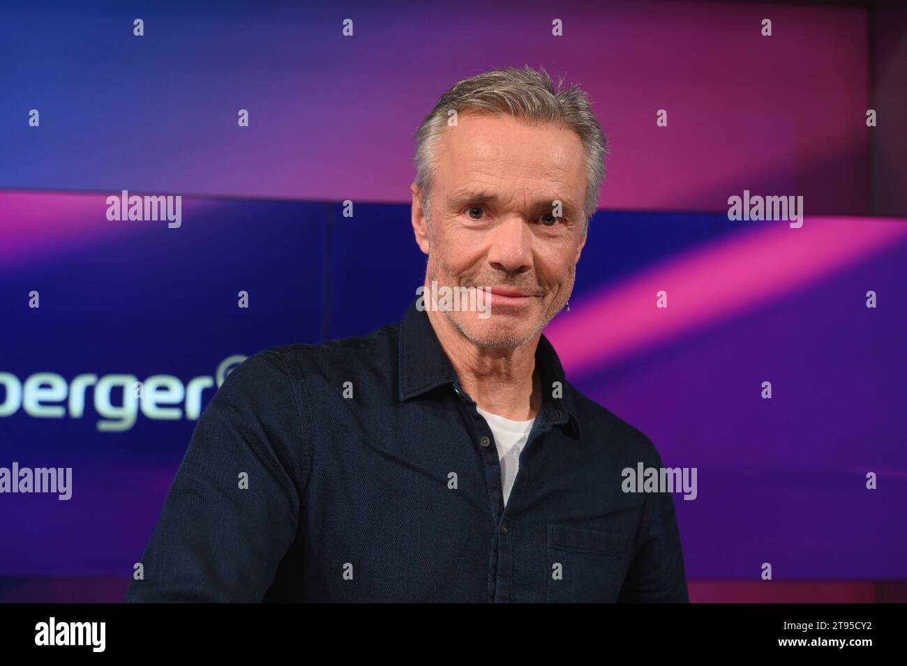 Der Schauspieler Hannes Jaenicke zu Gast in der ARD Talkshow Maischberger *** Schauspieler Hannes Jaenicke als Gast in der ARD Talkshow Maischberger Credit: Imago/Alamy Live News Stockfoto