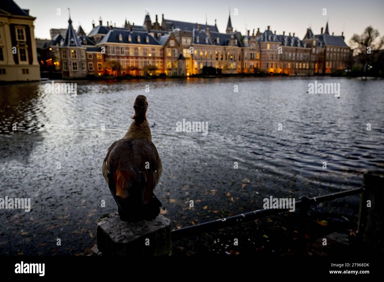 DER HAAG - der Turm am Binnenhof, einen Tag nach der Wahl des Repräsentantenhauses. ANP ROBIN UTRECHT niederlande raus - belgien raus Stockfoto