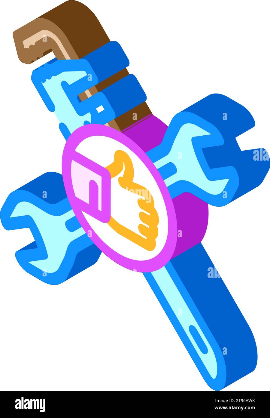 Social-Media-Tools Isometrische Symbolvektorillustration Stock Vektor