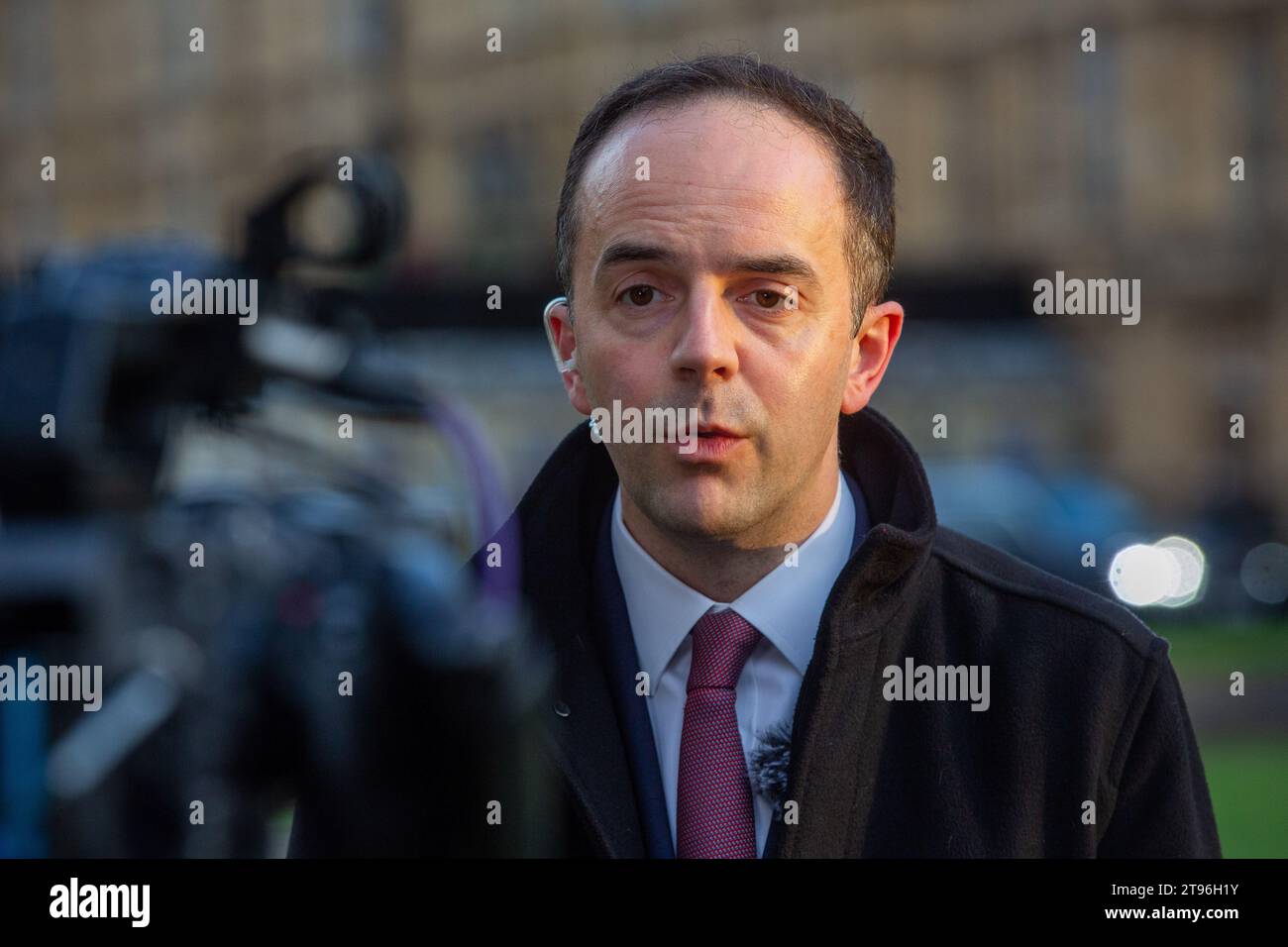 London, England, Großbritannien. November 2023. JAMES MURRAY, Finanzminister des Finanzministeriums, wird während der morgendlichen Medienrunde in Westminster gesehen. (Kreditbild: © Tayfun Salci/ZUMA Press Wire) NUR REDAKTIONELLE VERWENDUNG! Nicht für kommerzielle ZWECKE! Stockfoto