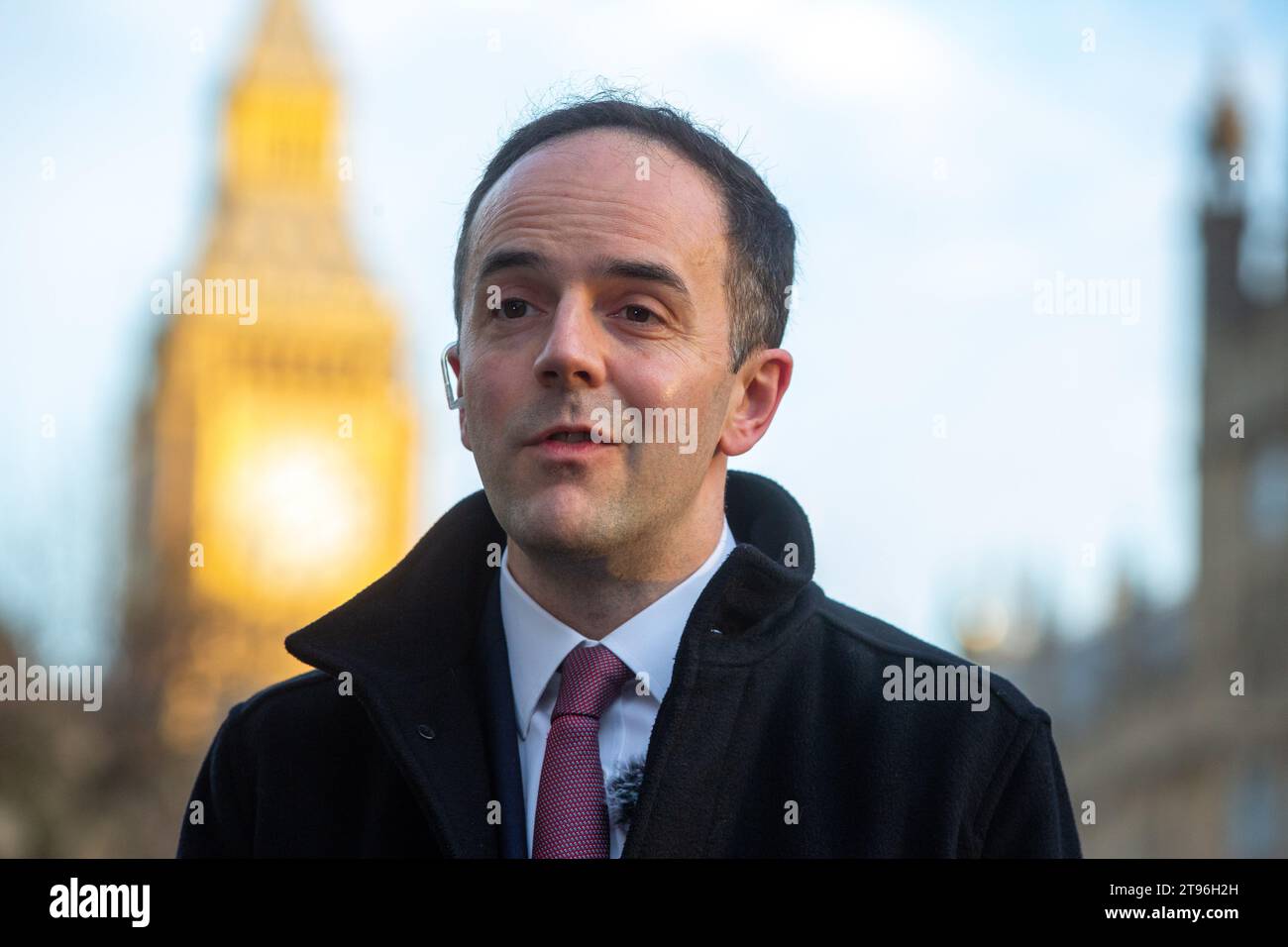 London, England, Großbritannien. November 2023. JAMES MURRAY, Finanzminister des Finanzministeriums, wird während der morgendlichen Medienrunde in Westminster gesehen. (Kreditbild: © Tayfun Salci/ZUMA Press Wire) NUR REDAKTIONELLE VERWENDUNG! Nicht für kommerzielle ZWECKE! Stockfoto