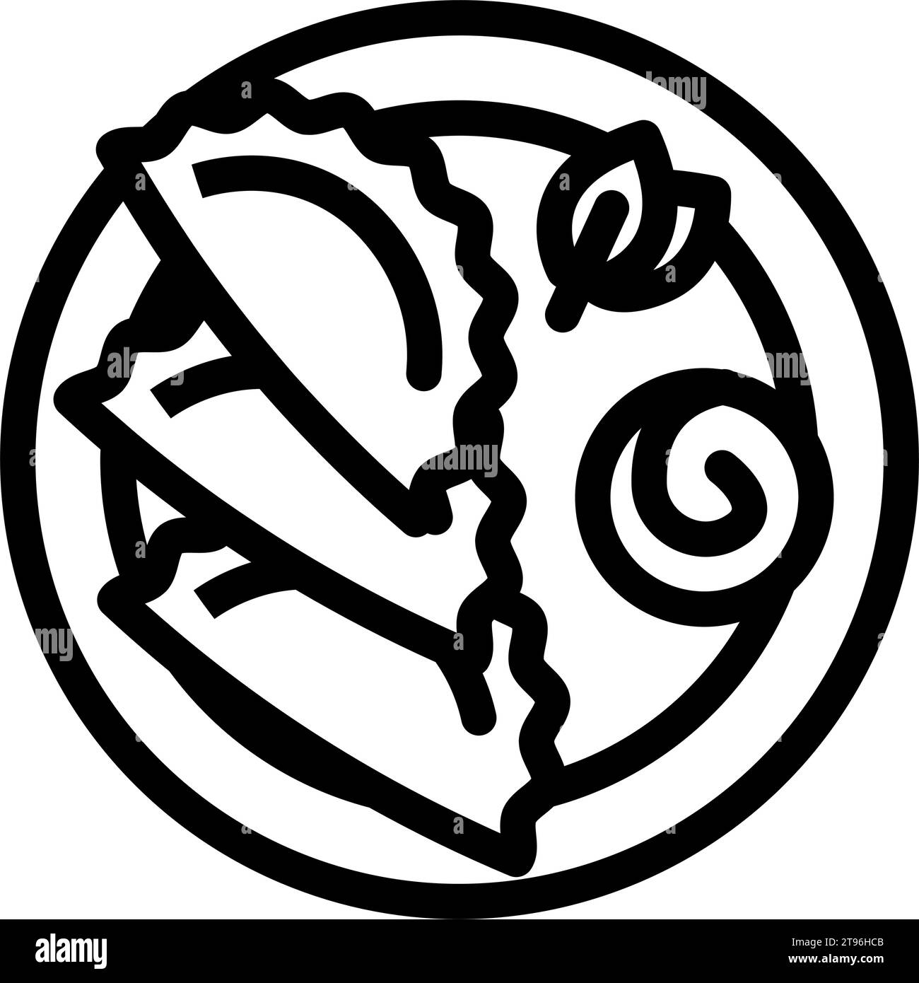 manti Knödel türkische Küche Linie Icon Vektor Illustration Stock Vektor