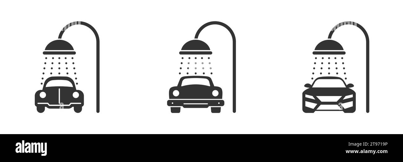 Symbol „Autowäsche“. Vektorabbildung Stock Vektor