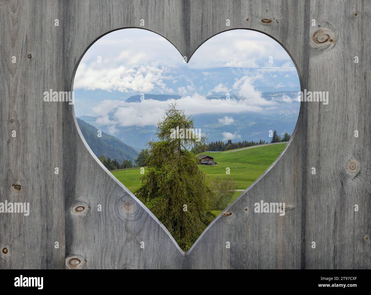 Wunderschöne Seiser Alm in den Dolomiten Italien Stockfoto