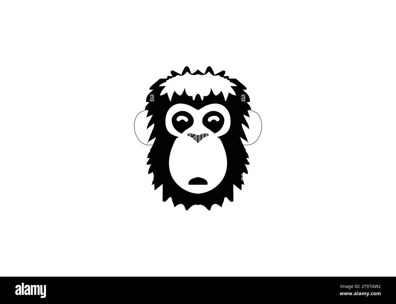 Affe Minimal Style Icon Illustration Design Stock Vektor Affe Minimal Style Icon Illustration Design Stock Vektor