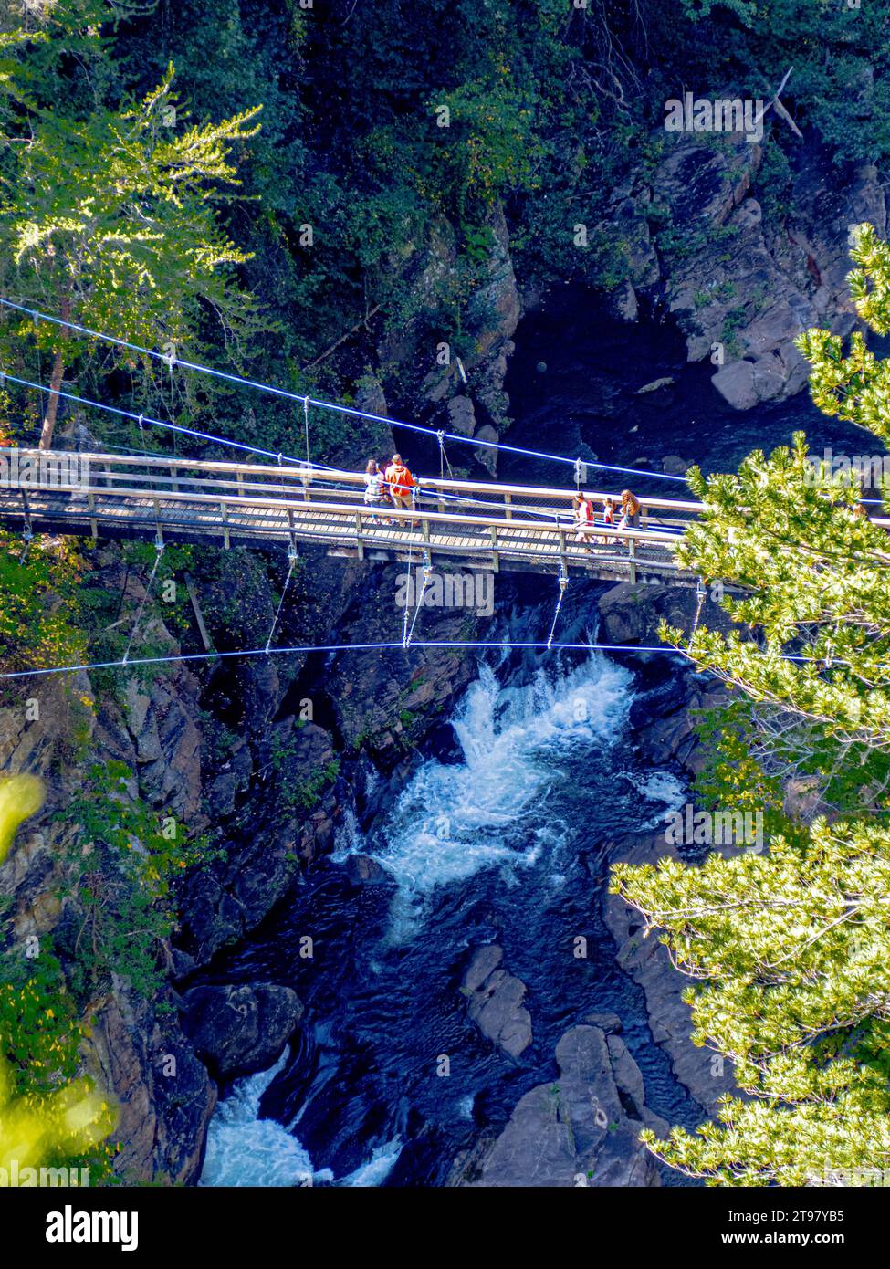 Tallulah Gorge and Bridge, Tallulah Falls, Georgia, USA Stockfoto