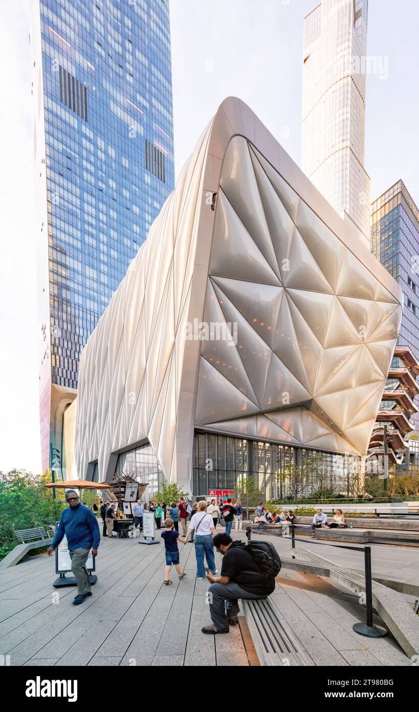 Der Schuppen, Hudson Yards, New York City, Vereinigte Staaten von Amerika. Stockfoto