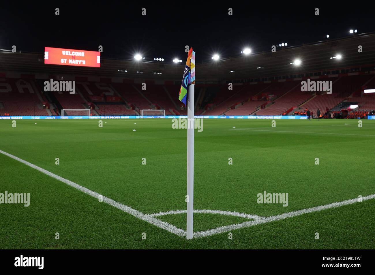 Southampton, Großbritannien. November 2023. Allgemeine Ansicht von St. Marys während des FA Women's Continental Tyres League Cup Fußballspiels zwischen Southampton und Arsenal in St Marys in Southampton, England. (James Whitehead/SPP) Credit: SPP Sport Press Photo. /Alamy Live News Stockfoto