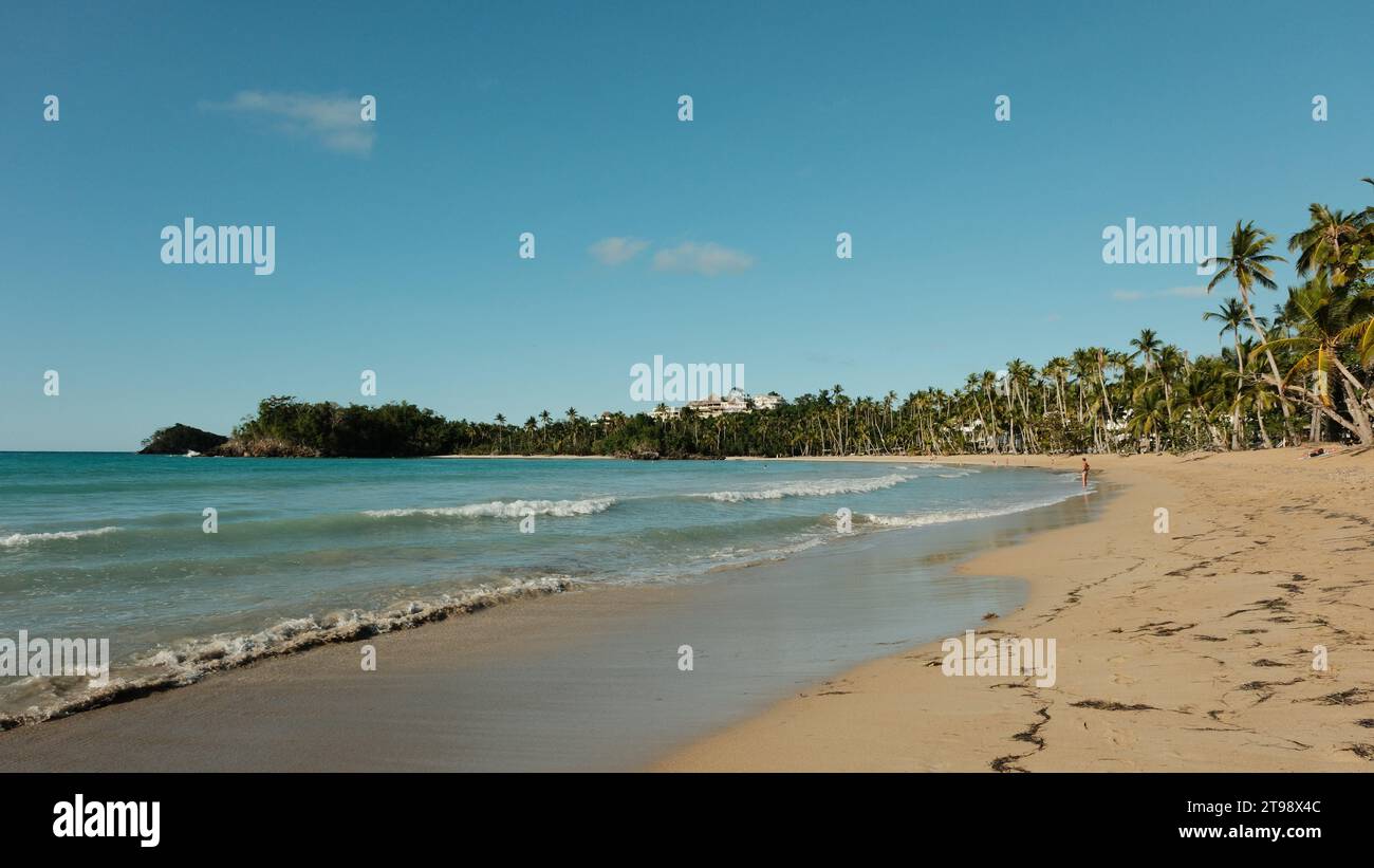 Sommerurlaub An Den Stränden Von Las Terrenas Stockfoto