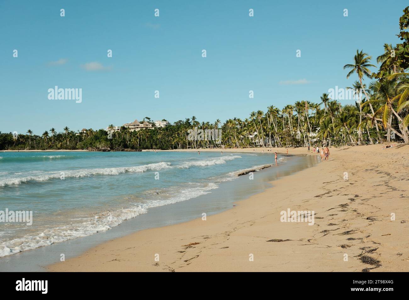 Sommerurlaub An Den Stränden Von Las Terrenas Stockfoto