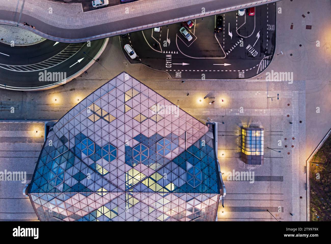 Lodz Fabryczna – der Hauptbahnhof in Lodz, Polen. Stockfoto