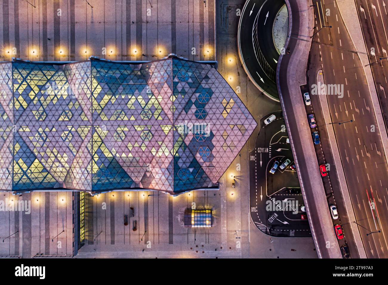 Lodz Fabryczna – der Hauptbahnhof in Lodz, Polen. Stockfoto