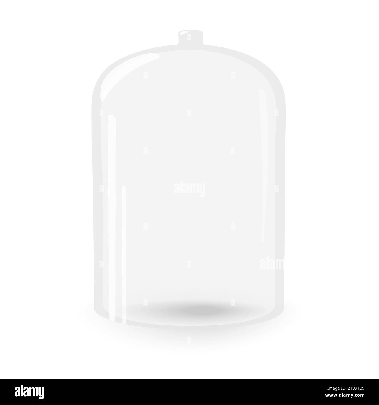 Transparenter Glasdeckel zum Aufbewahren und Abdecken von Lebensmitteln mit Schatten und Lichtern für viele verschiedene Anwendungen. Isolieren. EPS. Vektorrealistische Vorlage für Poster, Banner, Broschüren oder Menükarten und andere Anwendungen Stock Vektor