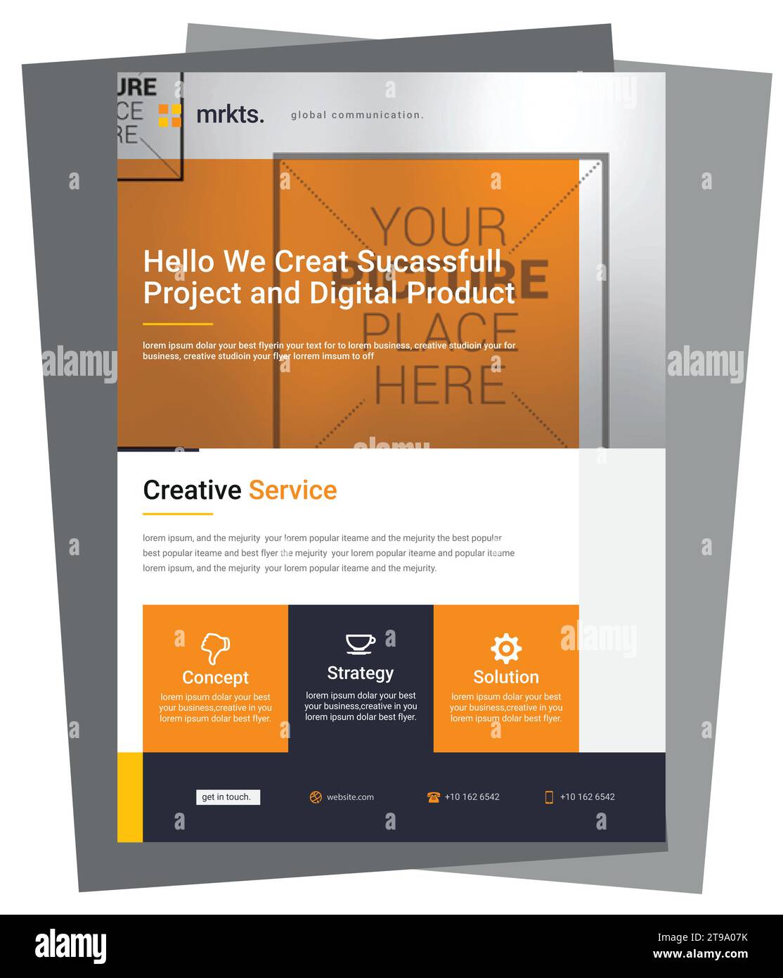 Corporate Business Flyer Template Design Stock Vektor