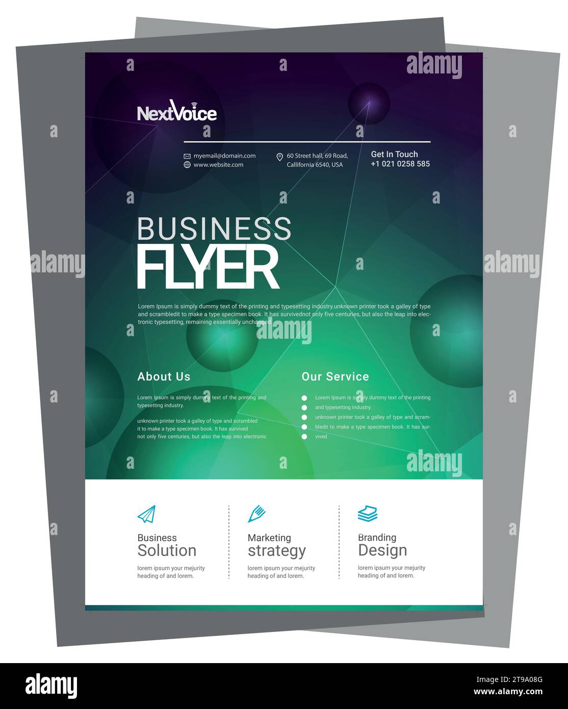 Corporate Business Flyer Template Design Stock Vektor