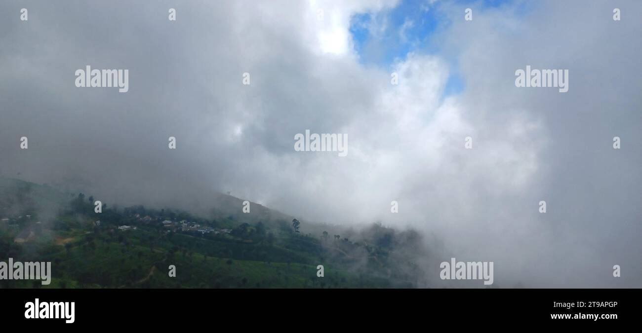 Der meiste Tourort in der Provinz uva ist ein Schneestall. Stockfoto