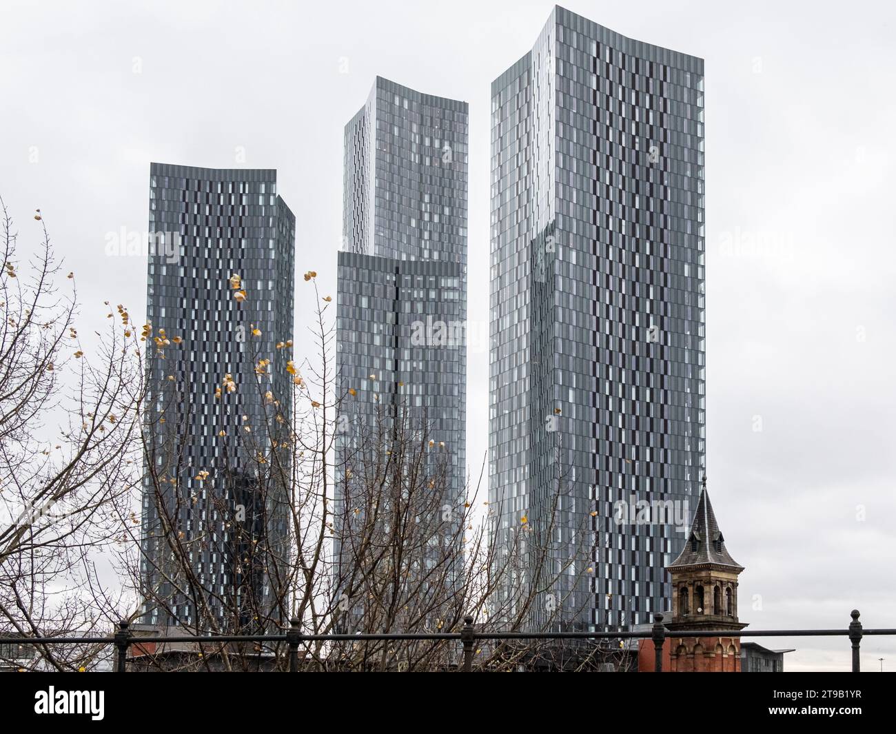 Deansgate Square Tower Blocks, Manchester Stockfoto