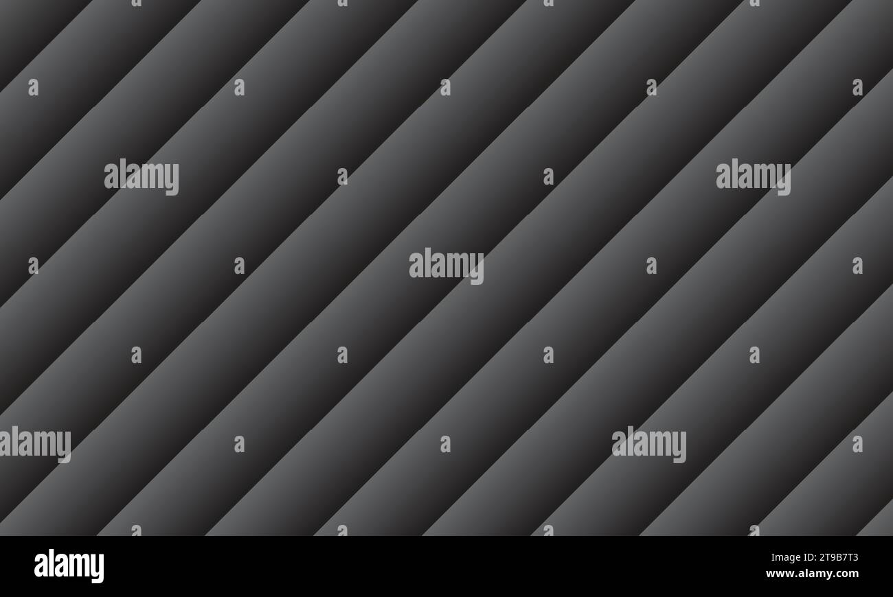 Einfaches abstraktes Linienmuster mit schwarzem Hintergrund im trendigen Stil Vektor Stock Vektor