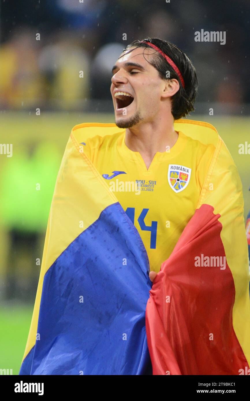 Ianis Hagi nach dem Spiel Rumänien gegen Schweiz 21.11.2023 , Bukarest , Rumänien , Euro 2024 Qualifikation , Nationalarena Stadium , Cristi Stavri Stockfoto