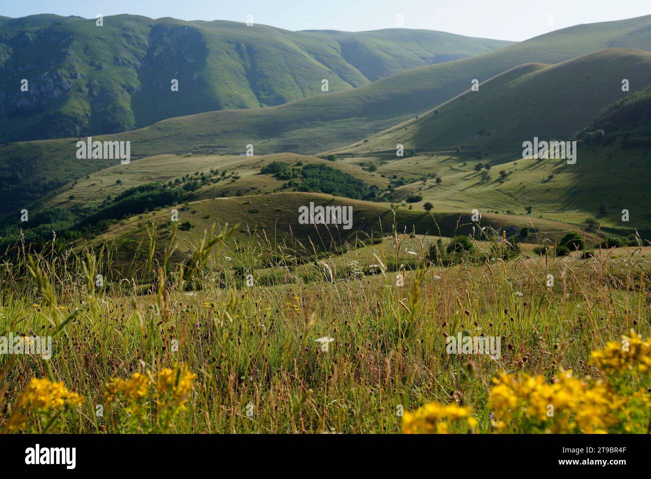 Litlle Tibet, Gran Sasso und Monti della Laga Nationalpark, Provinzen Teramo, L'Aquila, Pescara, Abruzzen, Italien Stockfoto