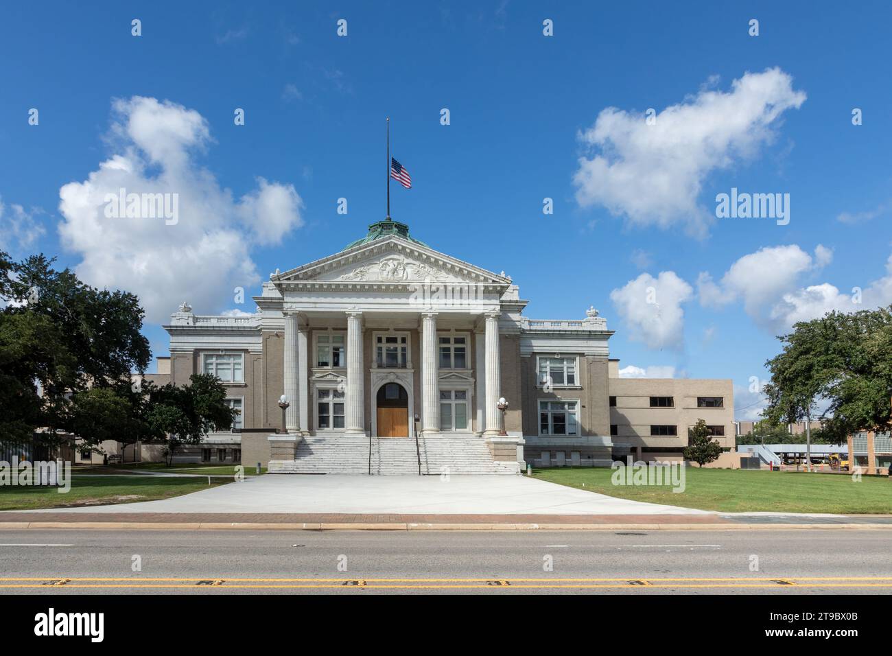 Historisches Pfarrhaus in Lake Charles, Louisiana, USA. Stockfoto