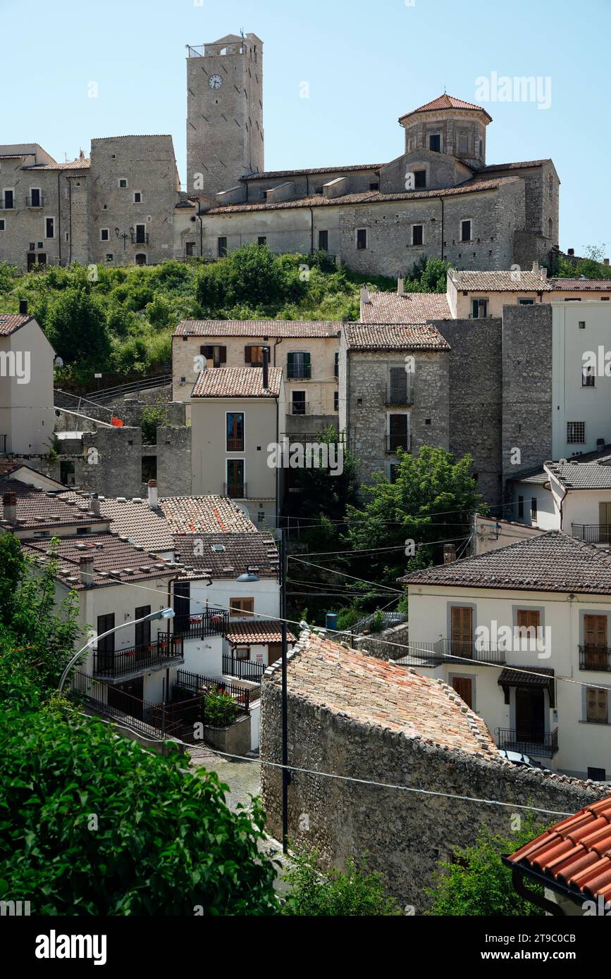 Castel del Monte, Region der Abruzzen, Provinz L'Aquila, Italien Stockfoto
