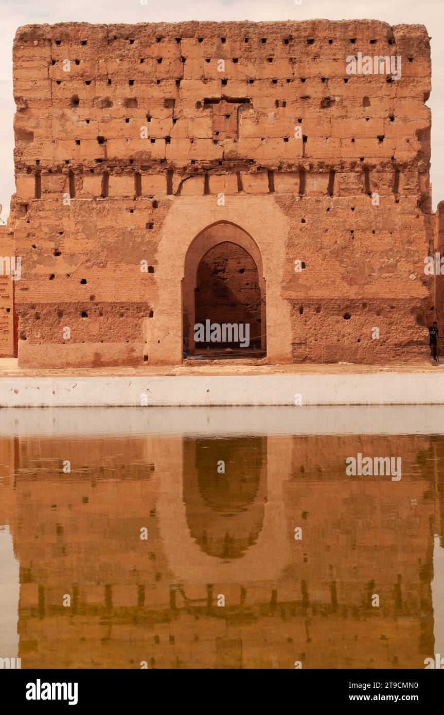 El-Badi-Palast in Marrakesch Stockfoto