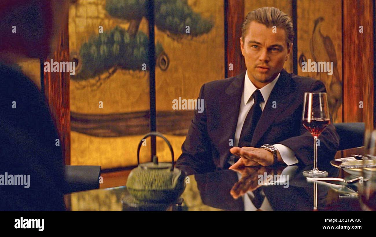 INCEPTION 2010 Warner Bros. Filmaufnahmen mit Leonardo DiCaprio Stockfoto