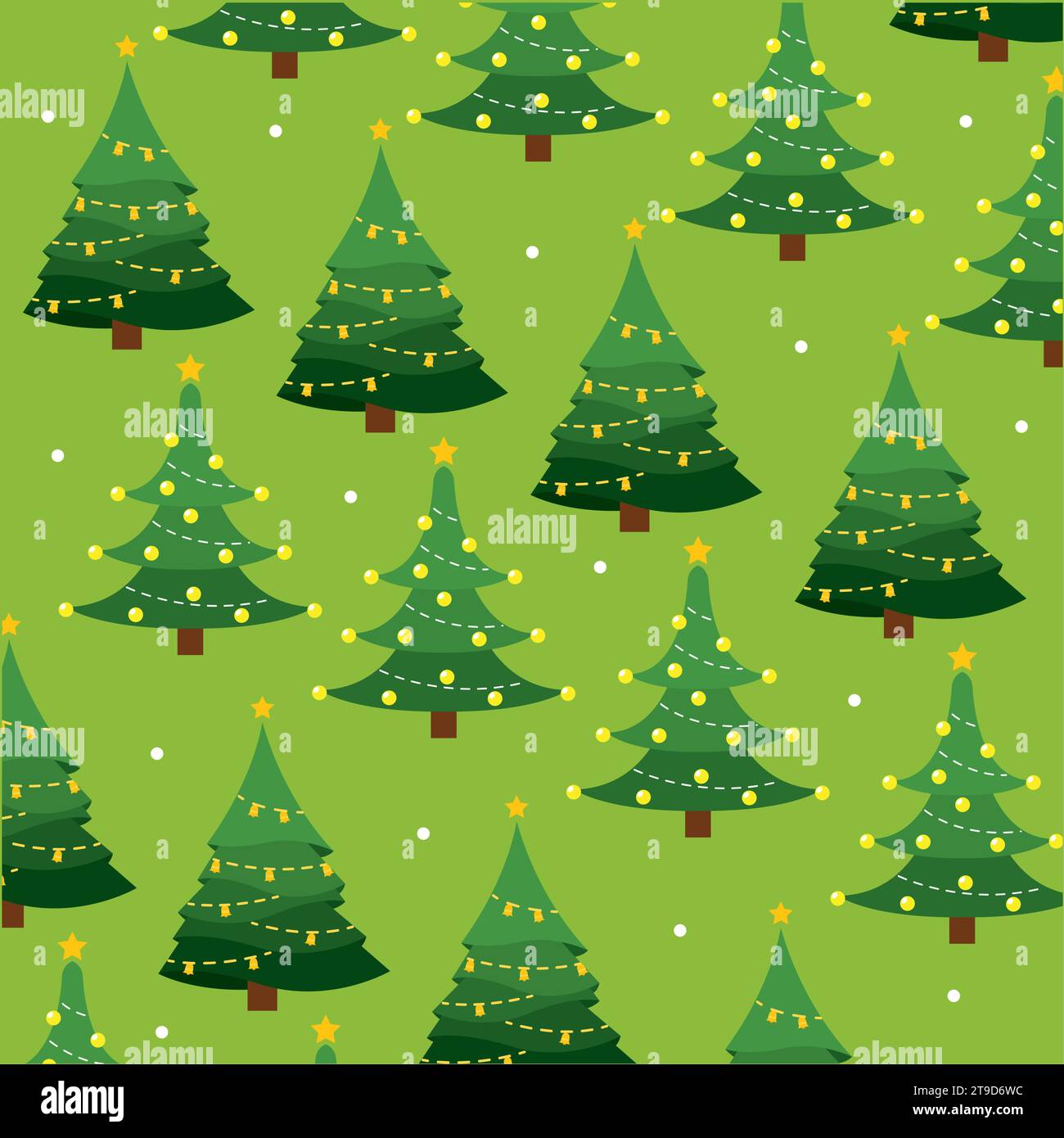 Weihnachtsbaumsymbol Muster Hintergrund Vektor Stock Vektor