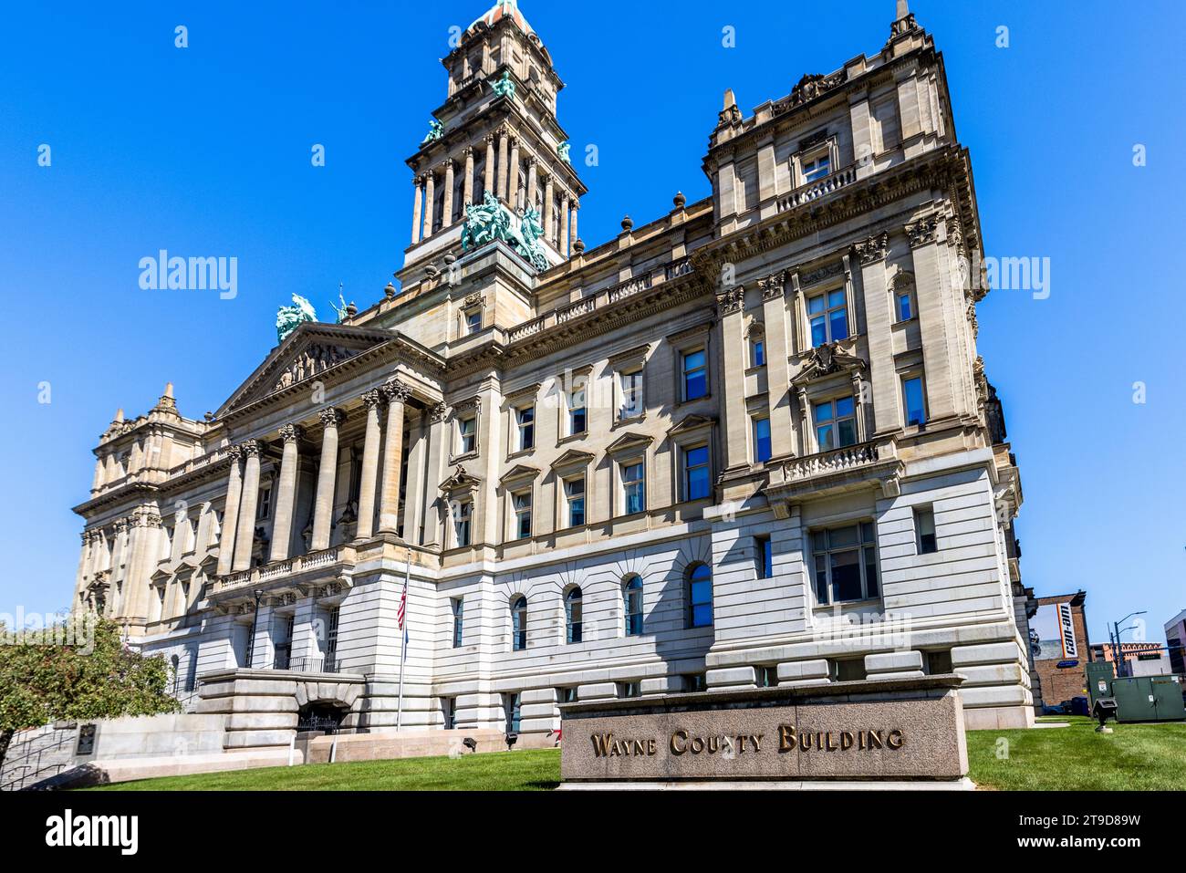 Wayne County Building in Detroit, USA Stockfoto