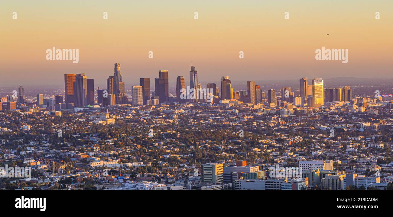 Blick auf die Innenstadt von Los Angeles. Kalifornien, USA Stockfoto