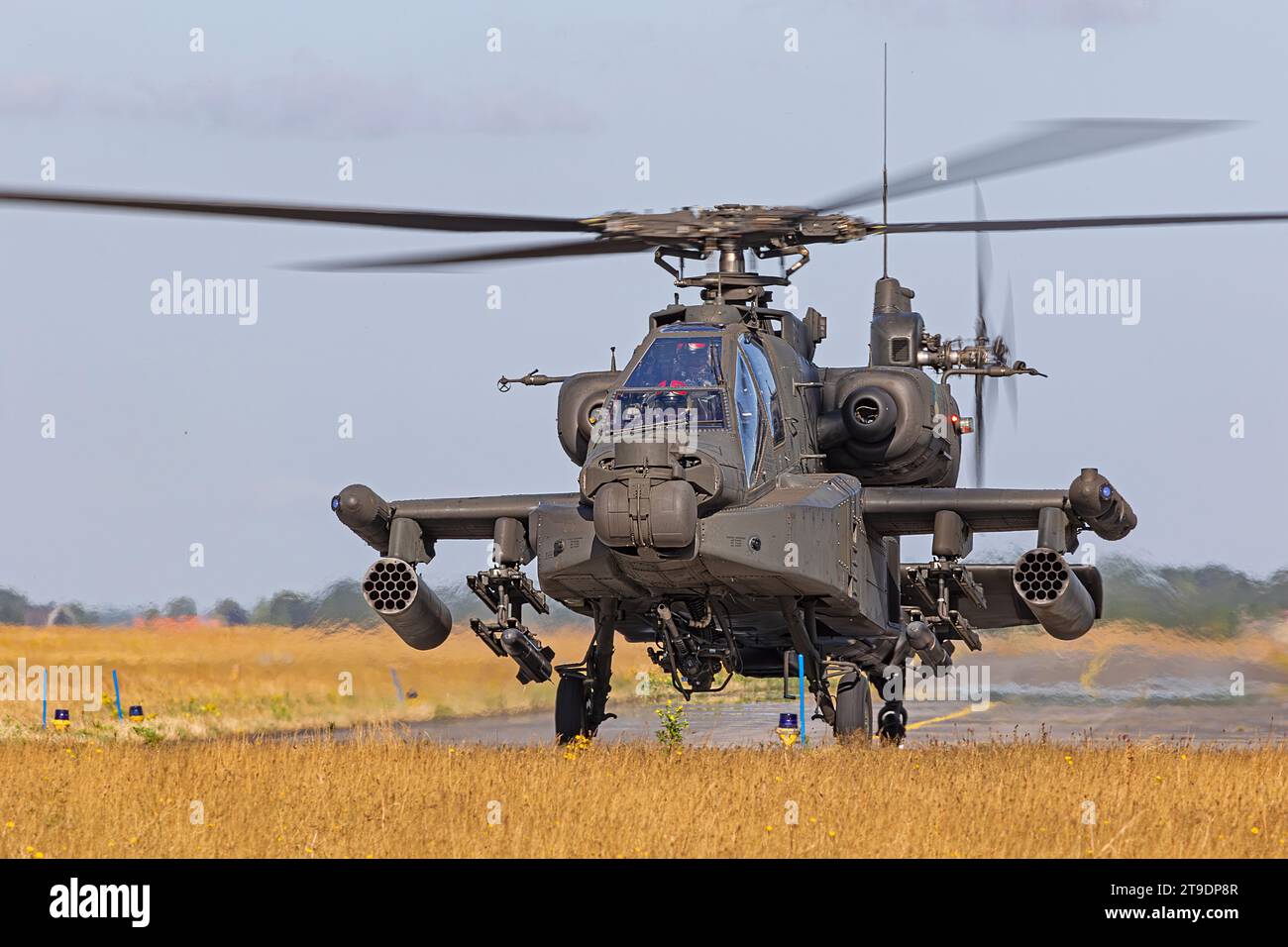 Royal Netherlands Airforce Apache Attack Helicopter Stockfoto