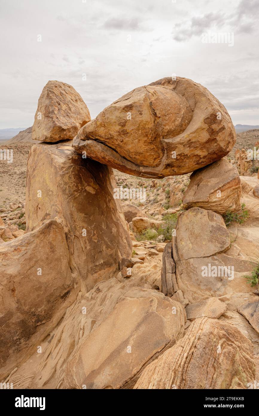 Balanced Rock, Big Bend National Park, Texas, USA, Nordamerika Stockfoto