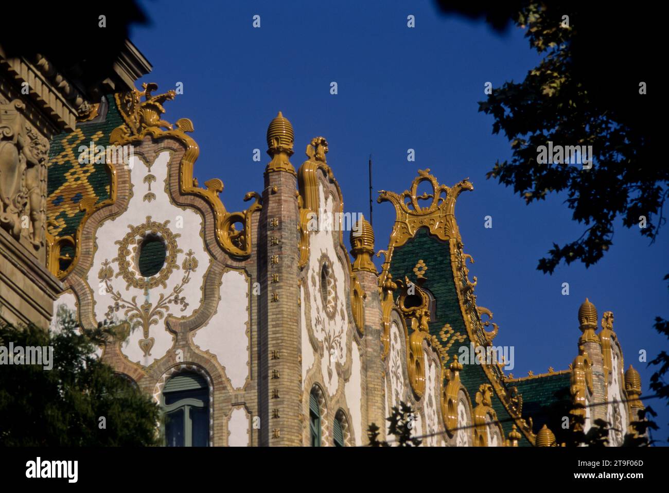 Budapest, Postsparkassa, Ödön Lechner 1900-1901 // Budapest, Postspar Bank, Ödön Lechner 1900-1901 Stockfoto