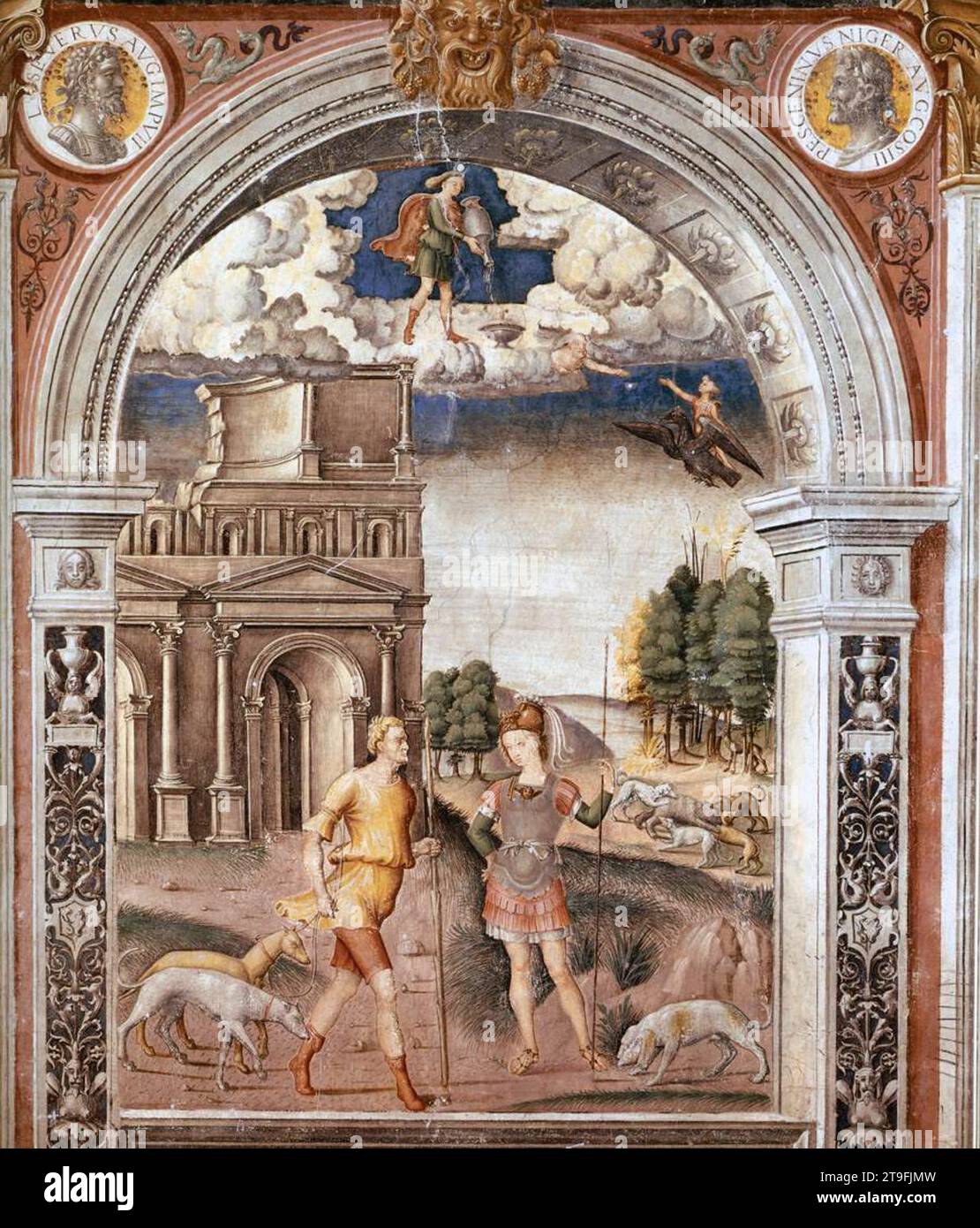 Zeichen des Aquarius 1515-20 von Giovanni Maria Falconetto Stockfoto