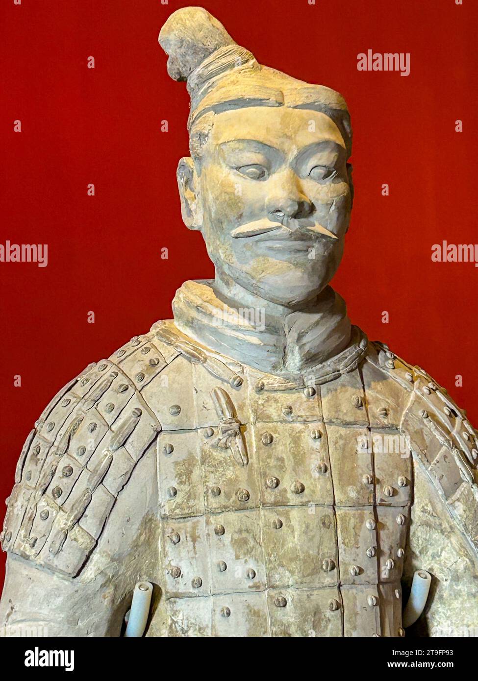 Peking, China, Nahaufnahme, Chinesische Schätze, Kunst, „die Verbotene Stadt“, historischer Terrakotta-Krieger, antike Statue, (221-207 v. Chr.) altes china Stockfoto