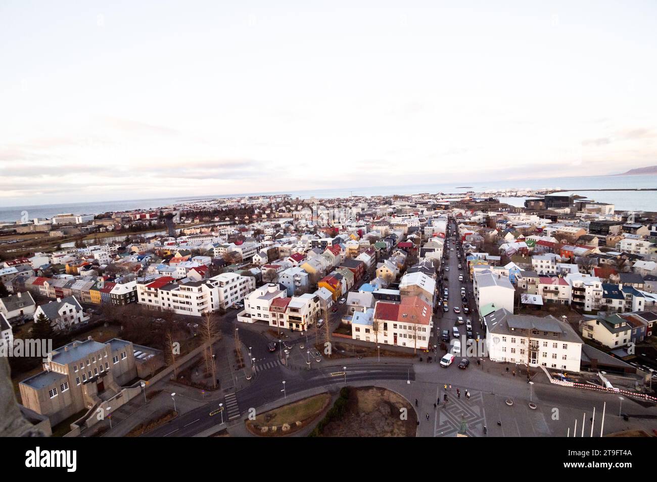 Straßen von Reykjavik Stockfoto