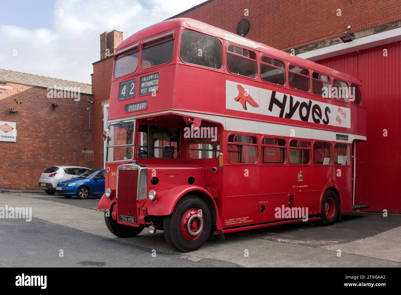 Leyland PD2/40. Greater Manchester Transport Museum. Stockfoto