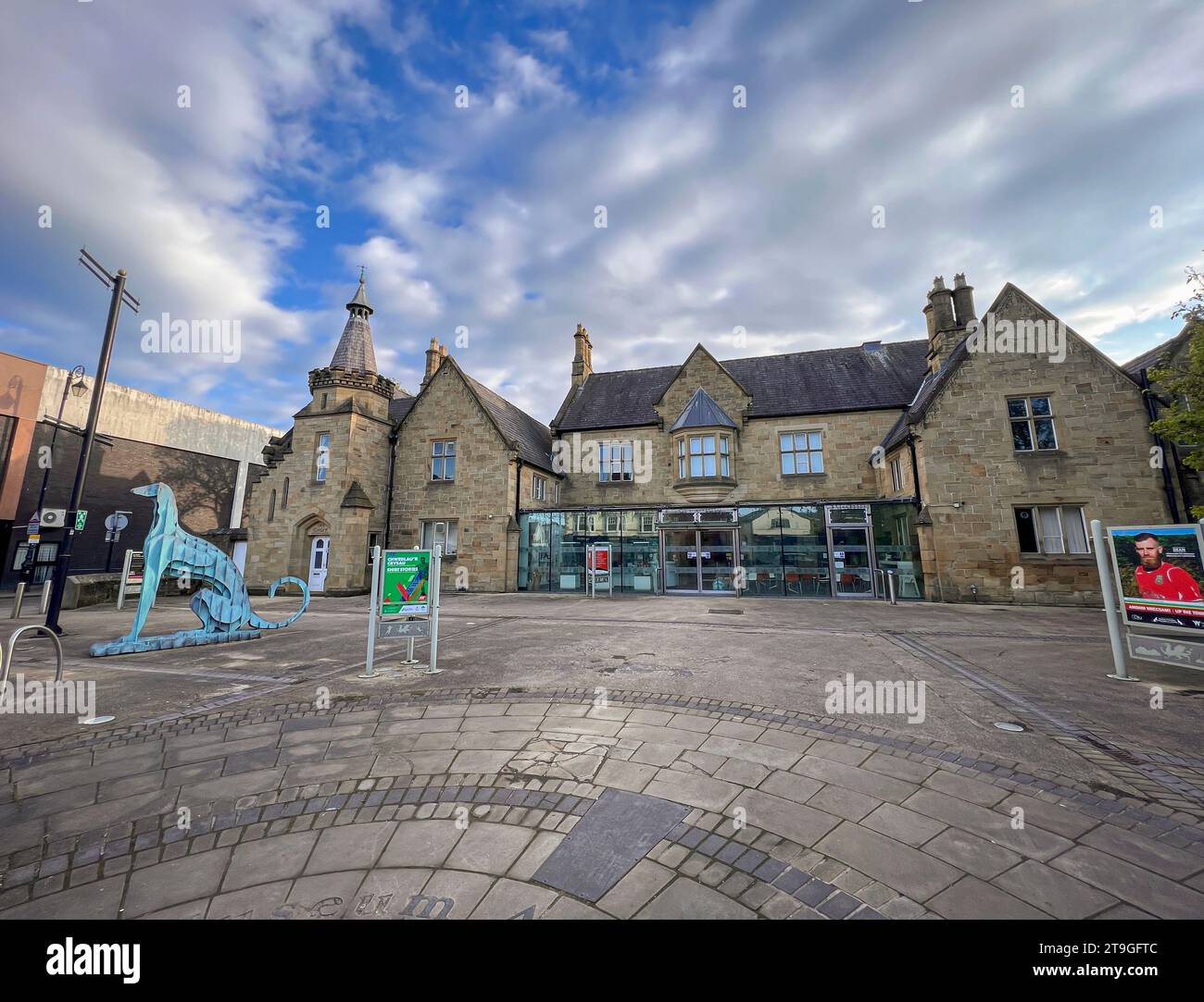 Wrexham County Borough Museum & Archives, ehemaliges Gerichtsgebäude in Wrexham, North Wales, Großbritannien Stockfoto