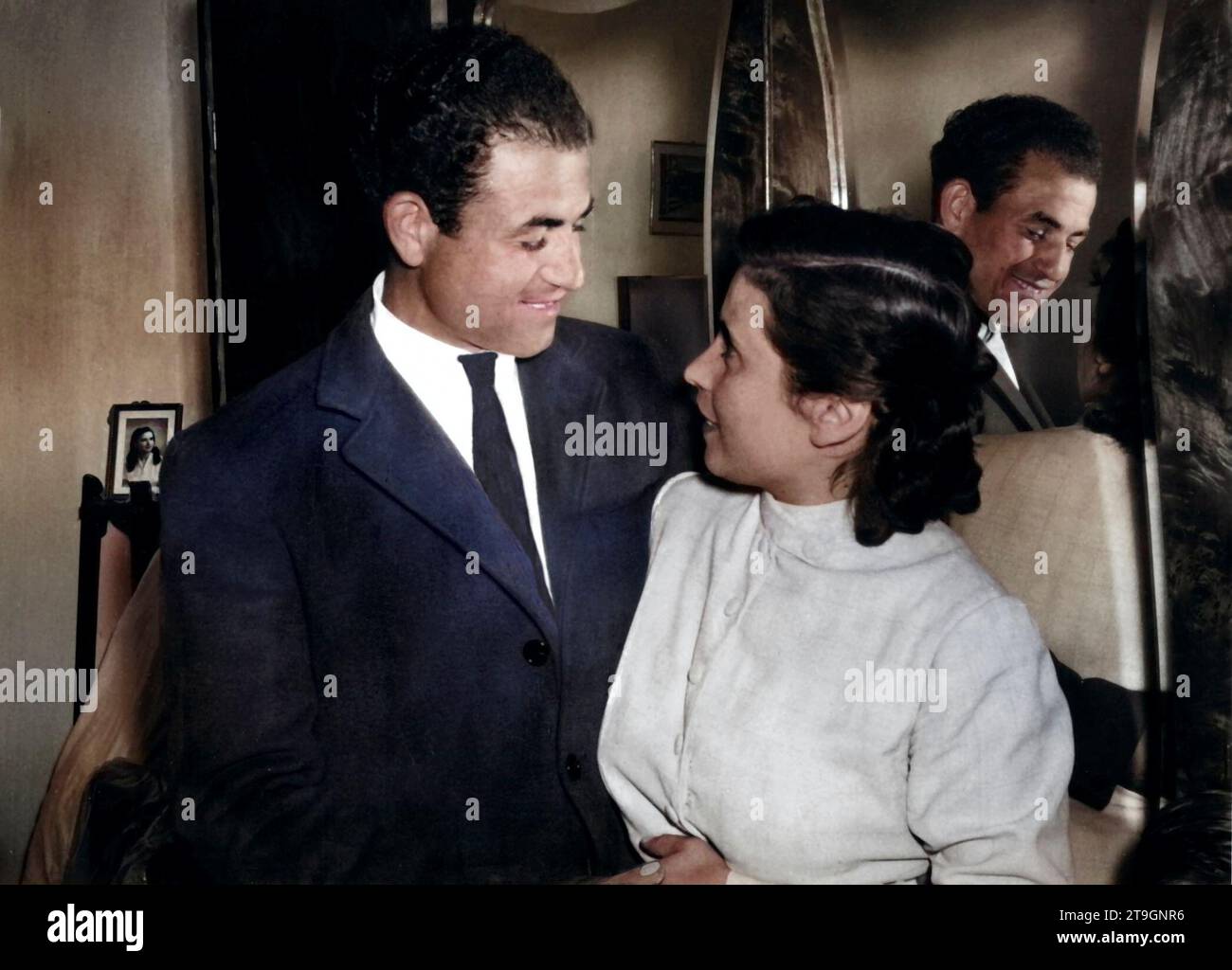 Mann und Frau in 1950' Jahren Stockfoto