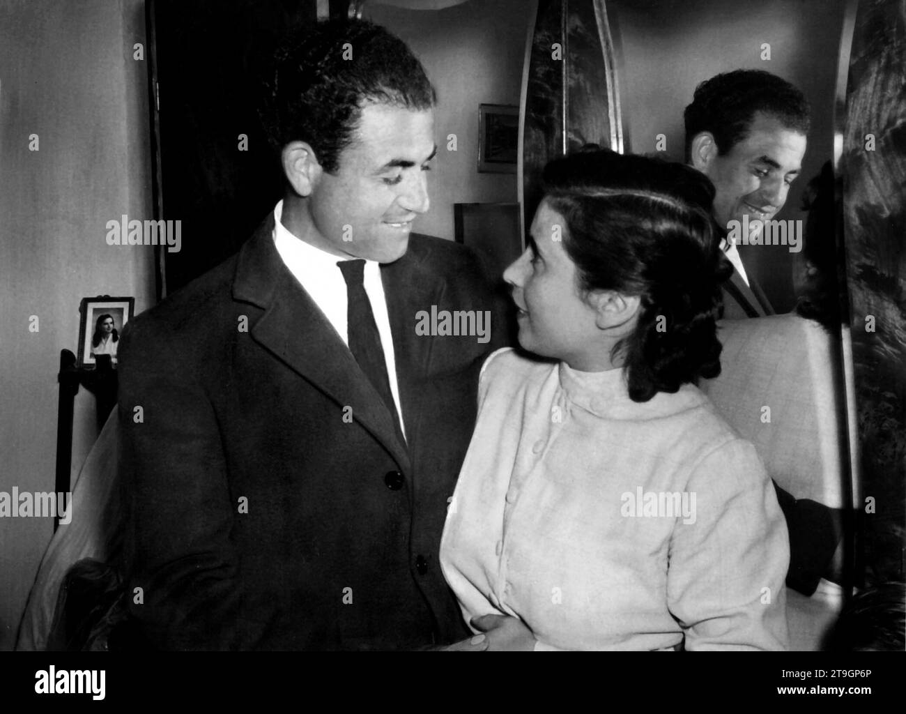 Mann und Frau in 1950' Jahren Stockfoto