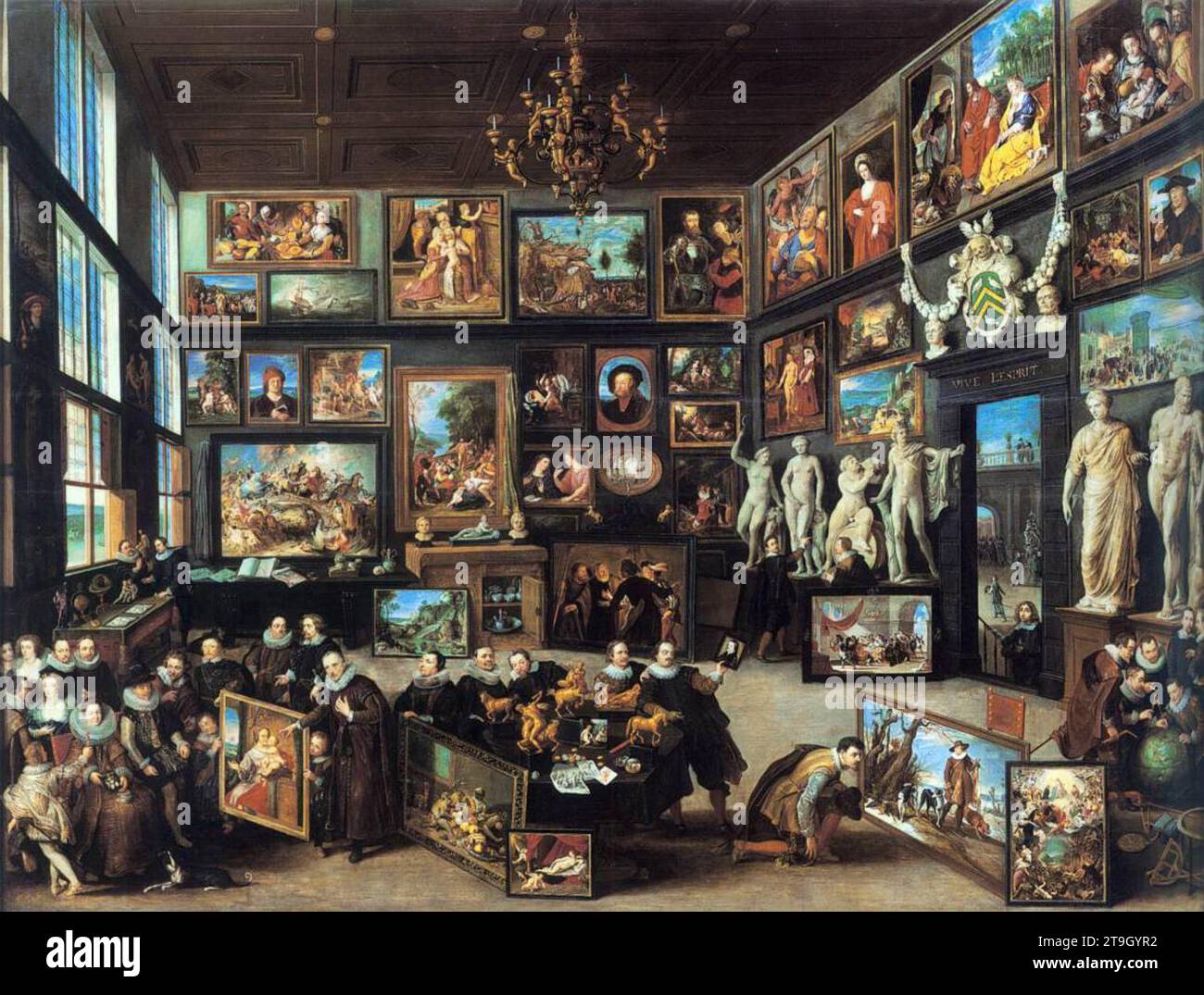 Die Galerie Cornelis van der Geest 1628 von Willem Van Haecht Stockfoto