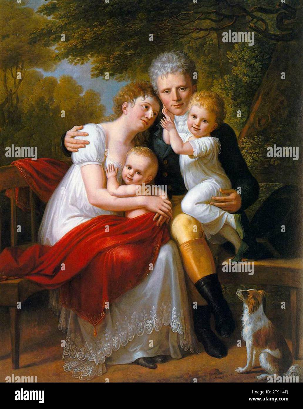 Graf Ferdinand von Zeppelin und seine Familie 1808-09 von Philipp Friedrich von Hetsch Stockfoto