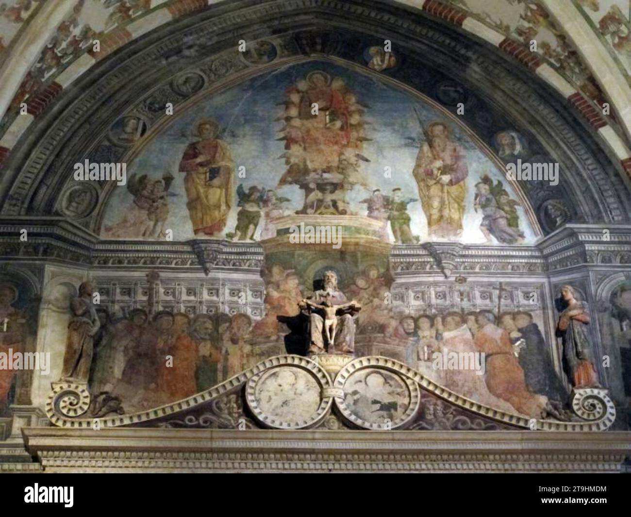 Altar von San Vincenzo Ferrer aus den 1490er Jahren von Liberale da Verona Stockfoto